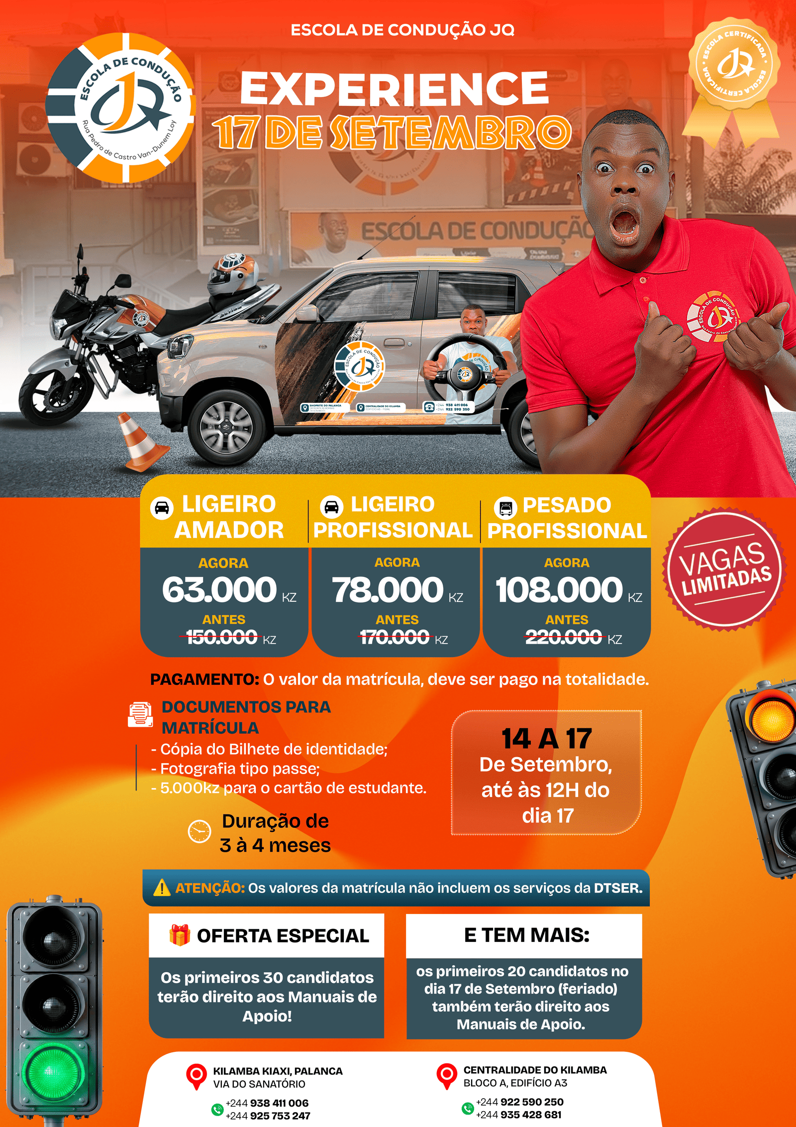 Promoção Escola de Condução JQ